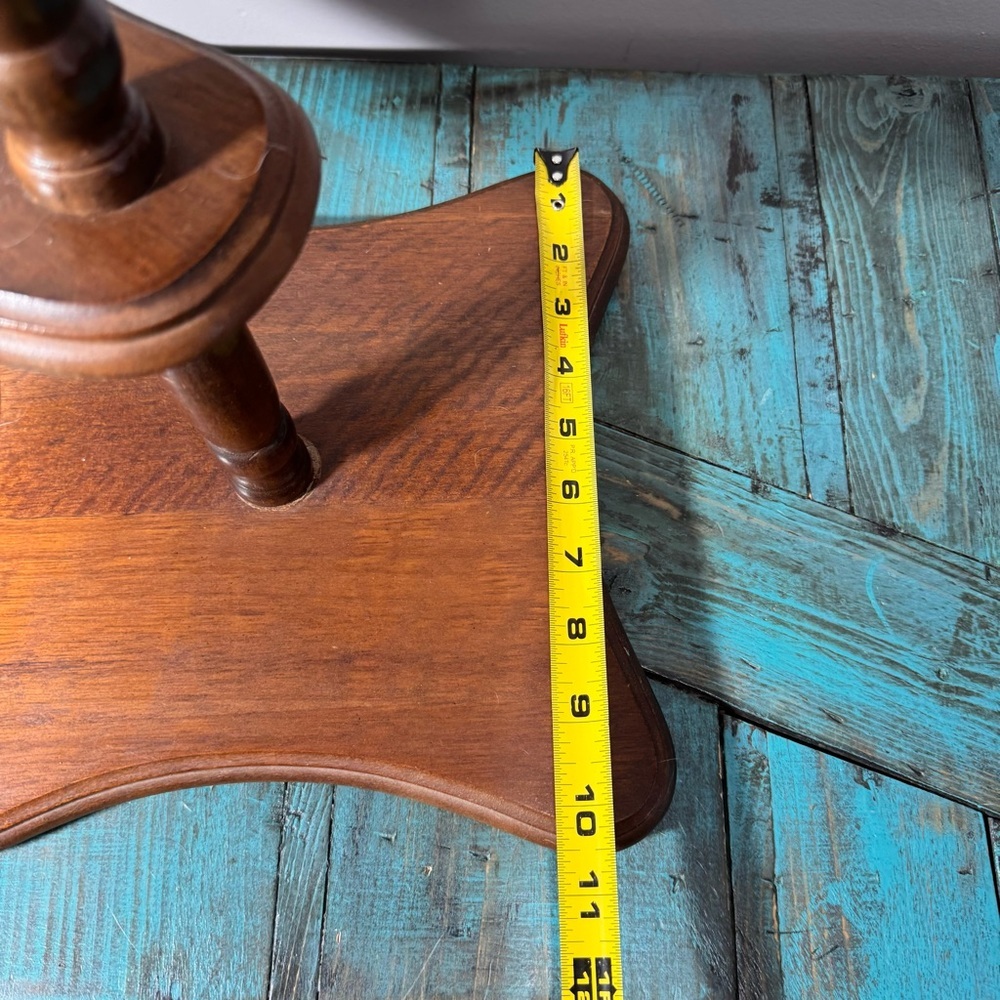VTG Plant Stand 4 Tier Wood Spindle Display Pedestal Rotating Shelves Midcentury - Picture 5 of 8